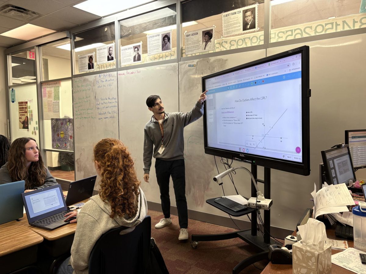 Math teacher Neil Bunker is an alumni of Florida High. He completed his internship here and now teaches math in high school.