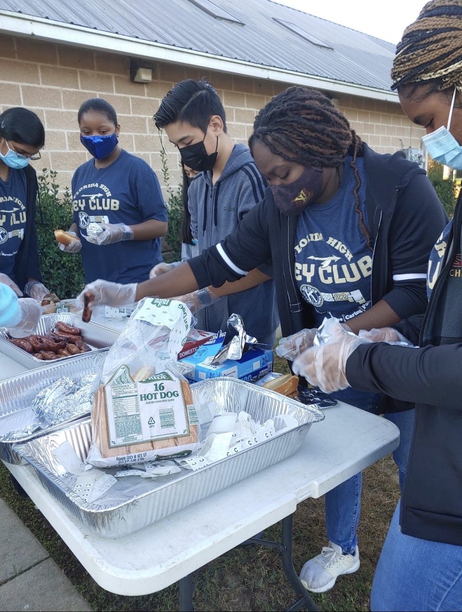 Key Club helps to serve food at last year's Second Harvest of the Big Bend event.
Photo courtesy of Shayla Jones.