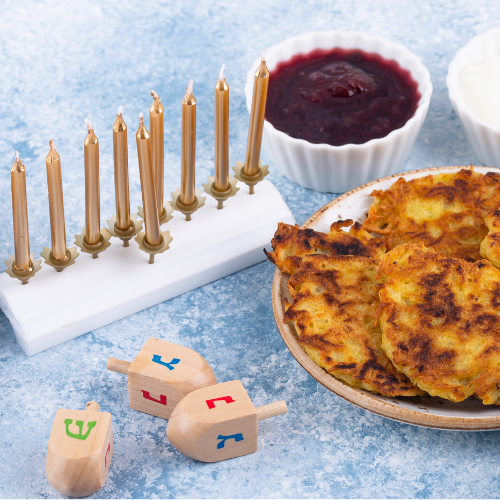 Holiday celebrations are a time when families and friends gather together. Holiday traditions, like potato pancakes and lighting the Menorah at Hanukkah are just some of what brings people together.