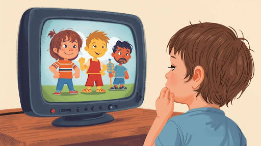 Cartoons can be very postive for young children to watch, but they can also show them behaviors that are not acceptable.