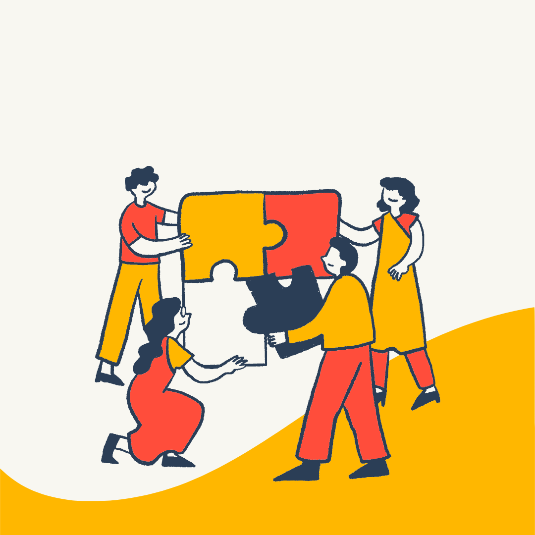 Each person brings an important piece to complete the bigger picture. When everyone works together, the team becomes stronger and more successful.
Graphic designed in Canva by Abigail Bissell.