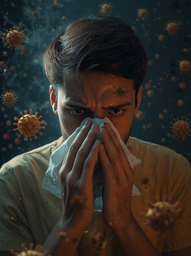 Spring brings flowers and trees blooming, but it also brings out pollen. Even with the beauty of spring, many people deal with seasonal allergies.
Graphic designed on Canva by Cooper Burch.