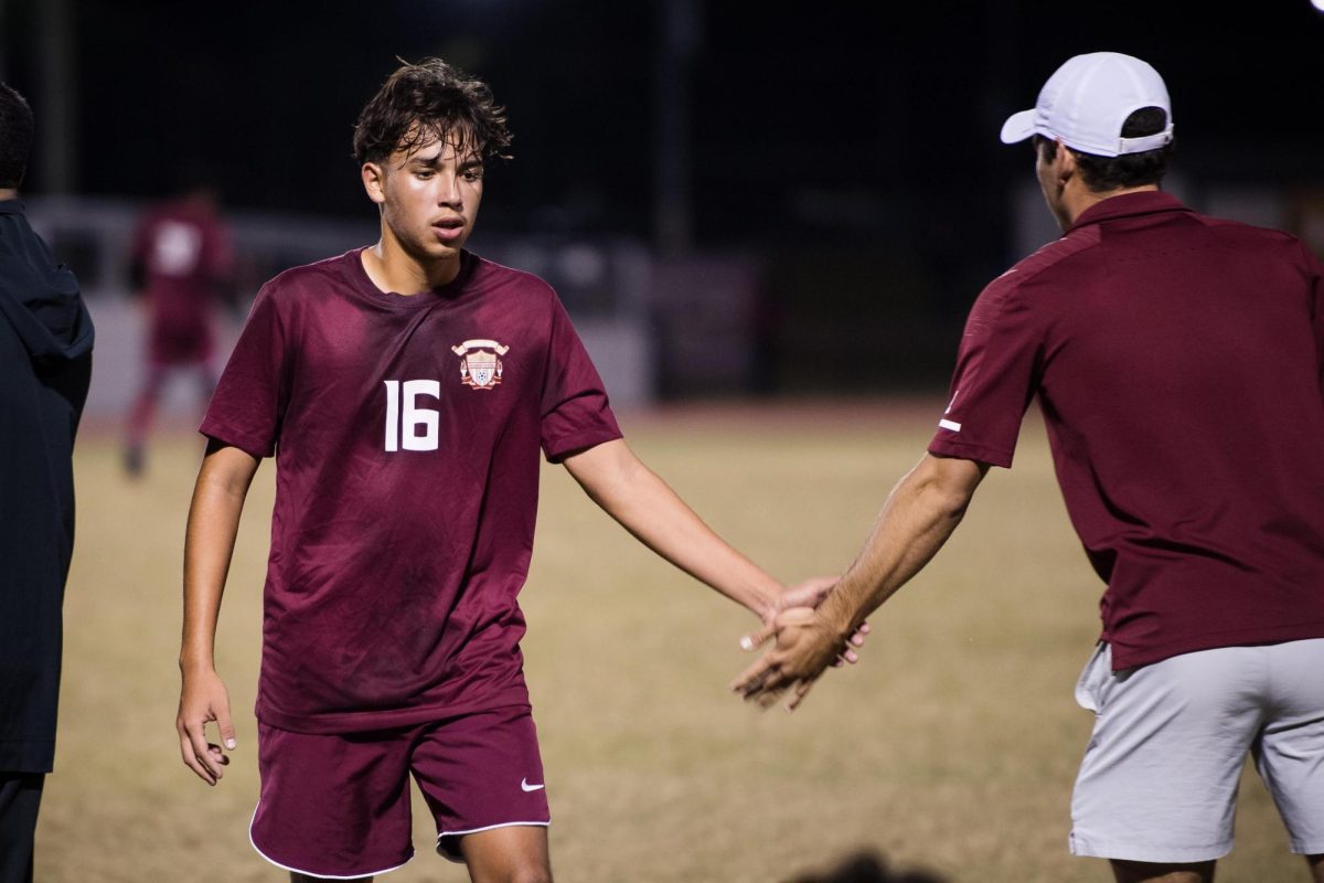 Senior JJ Yegres, seen here in last year's game against Wakulla, is ready for a new season with new leadership. Yegres, like the rest of the team, has their eyes set on the new opportunities this season will bring.
Photo courtesy of The Renegade.